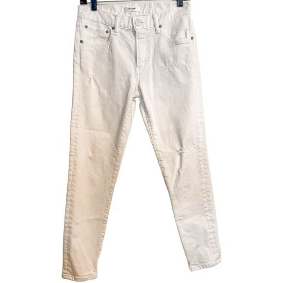 Moussy Vintage Distressed Skinny Jeans in White 27 - Picture 1 of 9
